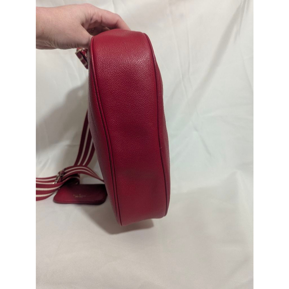 Kate Spade Rosie Large Red Crossbody Bag with Striped Strap K5807 - Picture 8 of 16